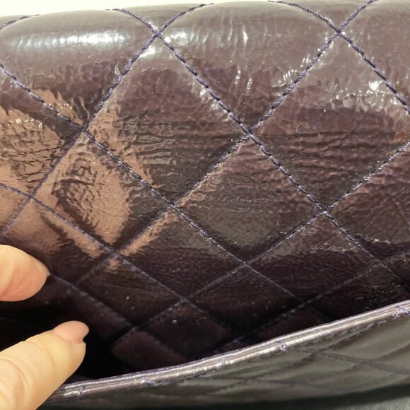 Chanel 2.55 226 Reissue Deep Purple Leather Flap Bag Gunmetal Hardware (121172) - Picture 3 of 14